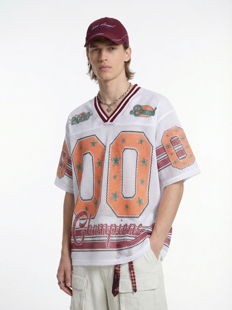 CapCabin “Champions 00” Mesh Jersey T-Shirt