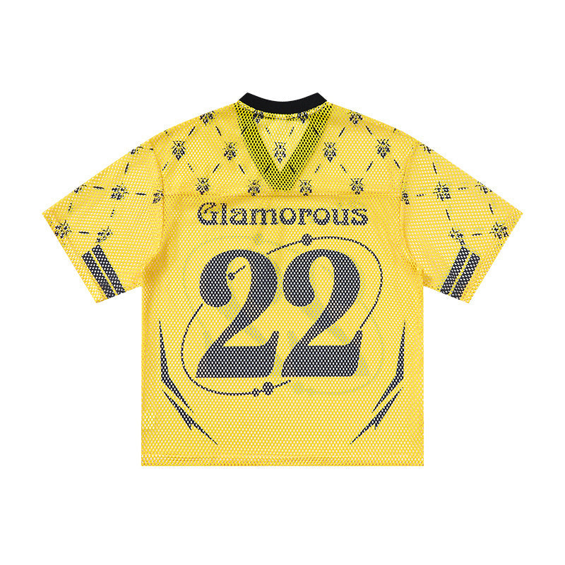 CapCabin “Glamorous 22” Mesh Jersey T-Shirt