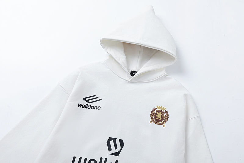 WELLDONE Crest Logo Pullover Hoodie