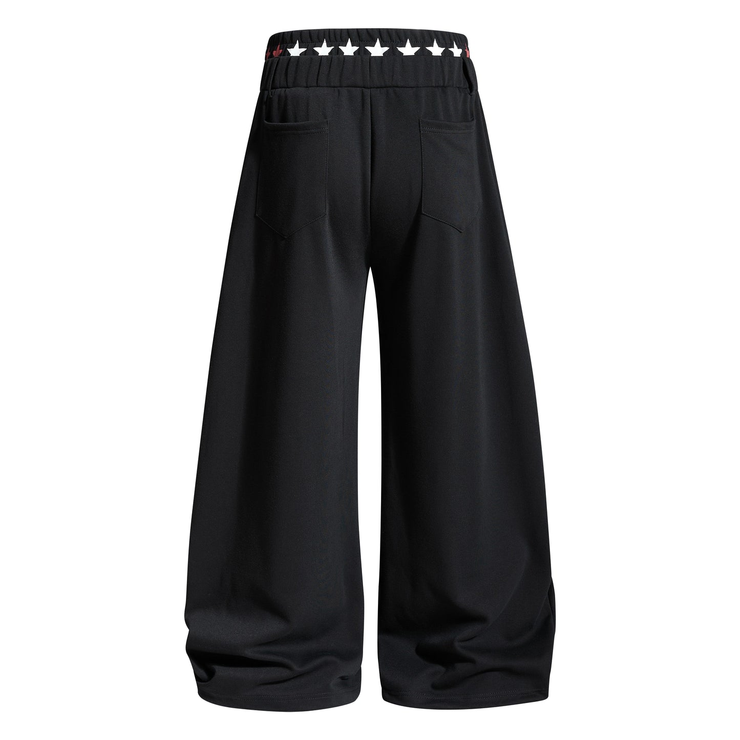 CapCabin Vintage Stripe Graphic Wide-Leg Pants