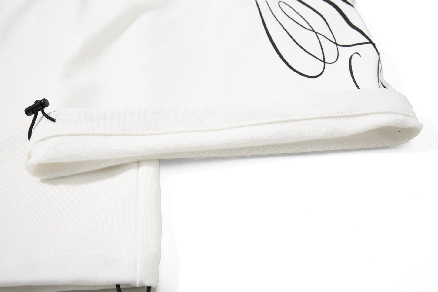 CapCabin “Distressed Panel Wide-Leg Sweatpants”