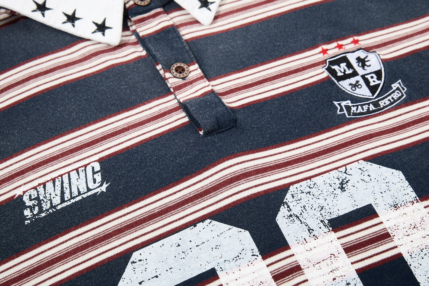 CapCabin “Vintage Stripe Rugby Polo”