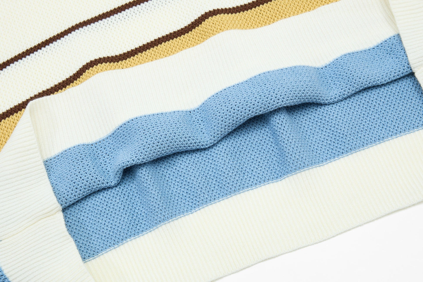 CapCabin “Retro Stripe Knit Polo”