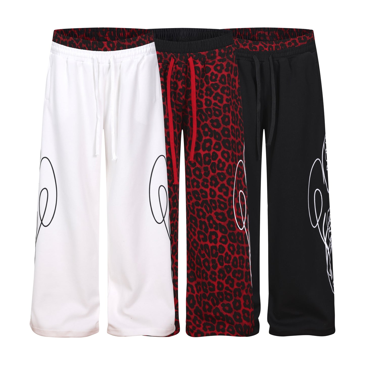 CapCabin Leopard Panel Sweatpants