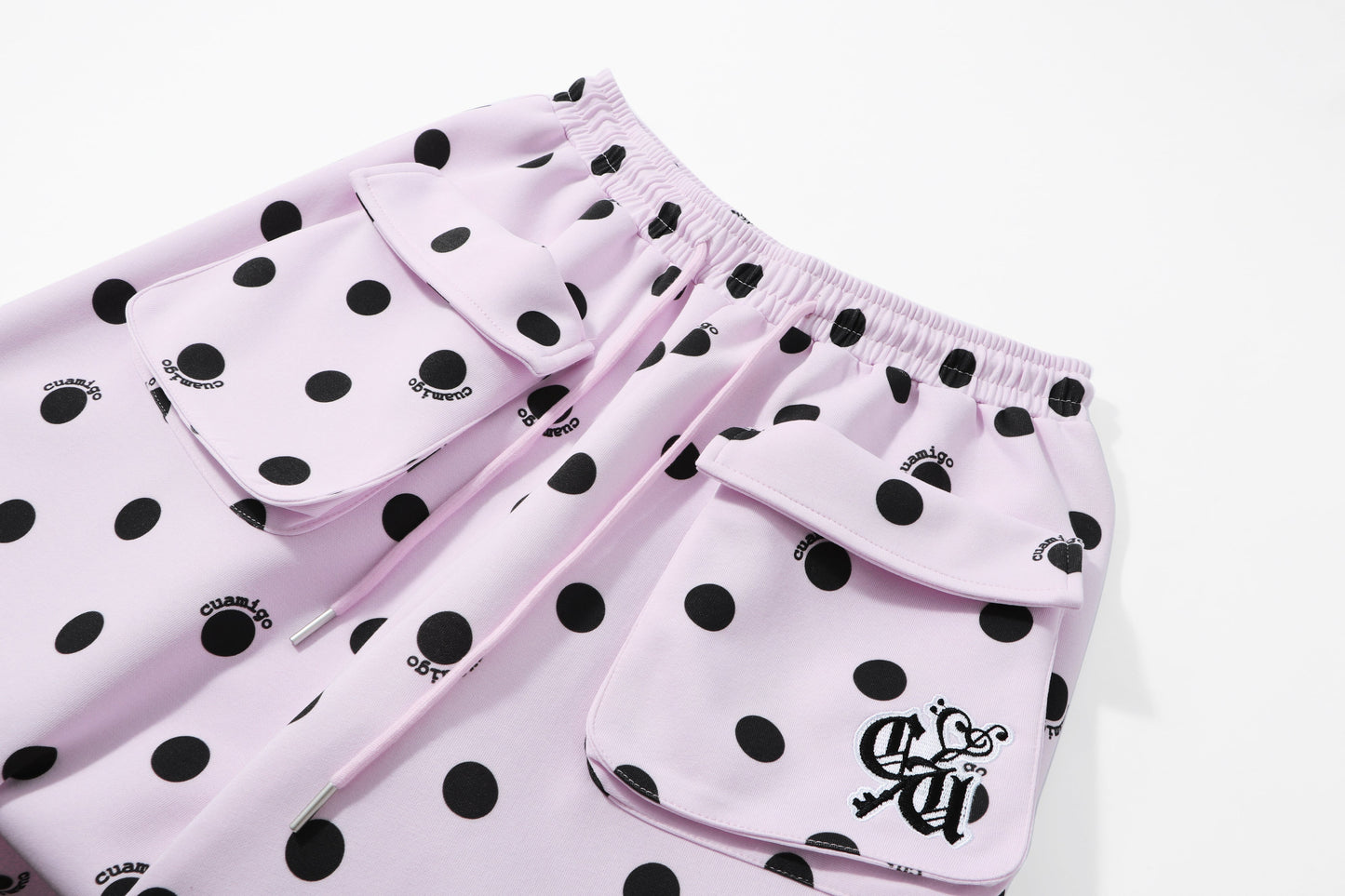 CapCabin “Polka Cargo” Wide-Leg Pants