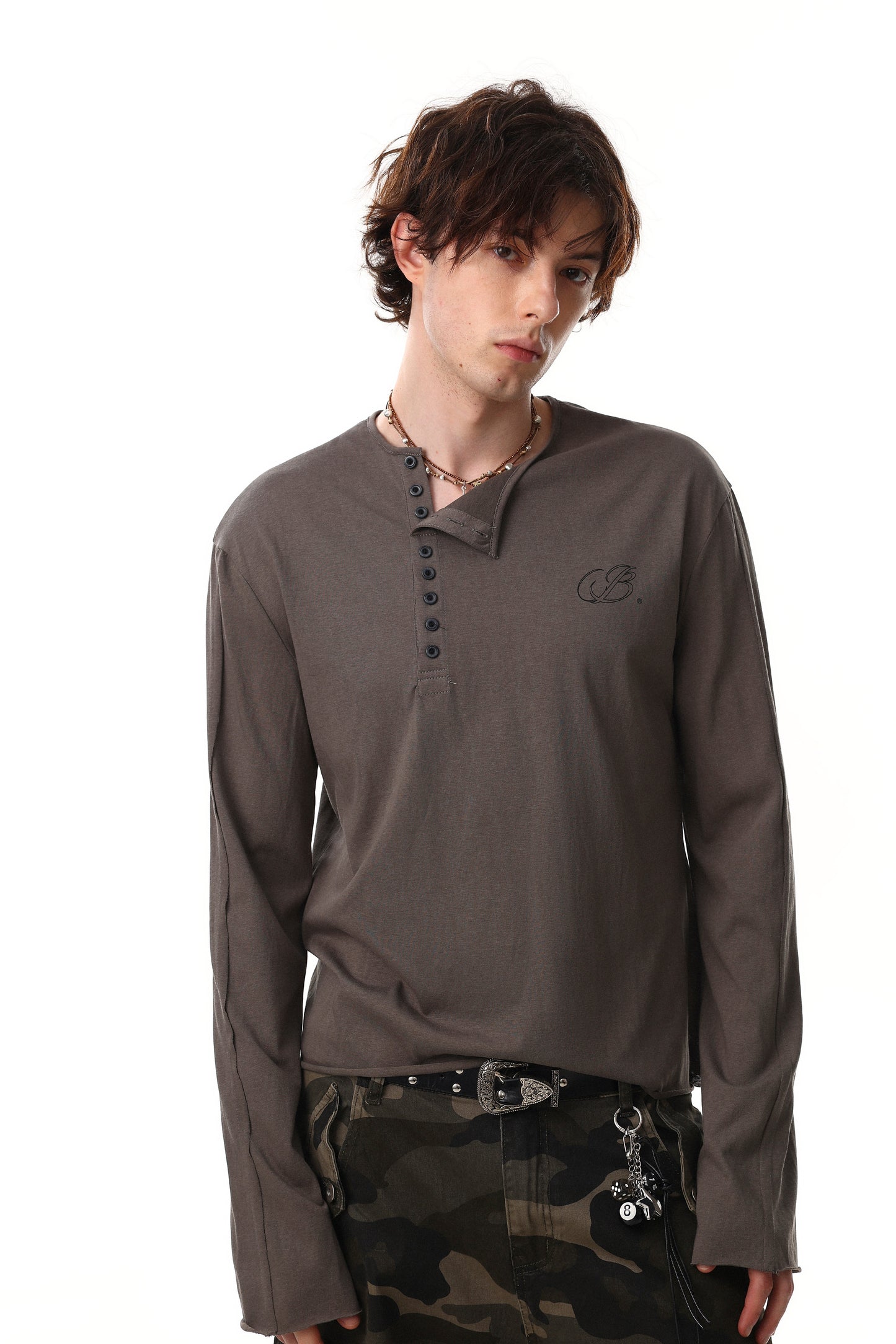 CapCabin Classic Henley Long Sleeve Tee