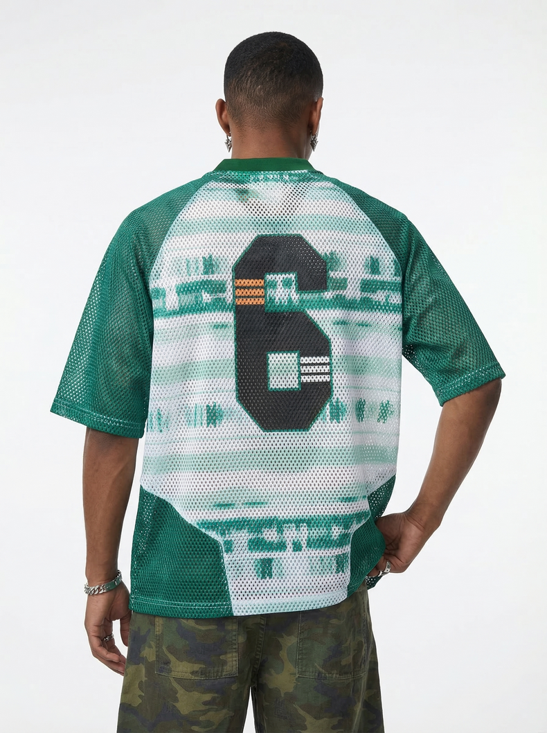 CapCabin “Varsity 6” Mesh Jersey T-Shirt