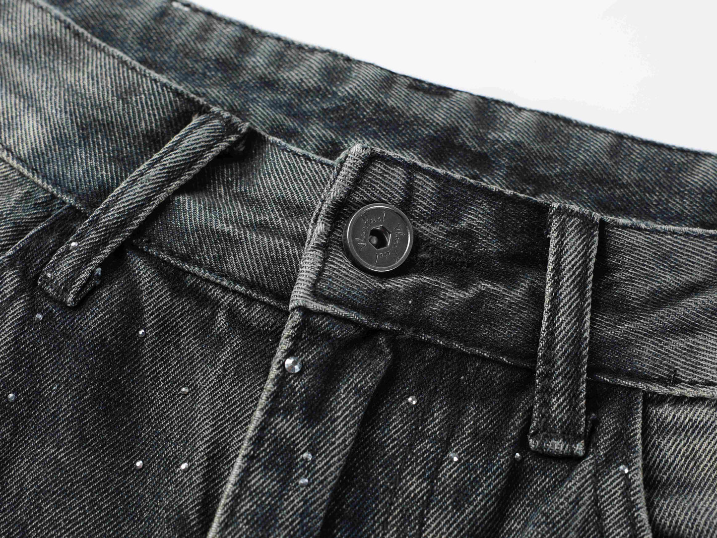 CapCabin Starfade Wide-Leg Denim Pants