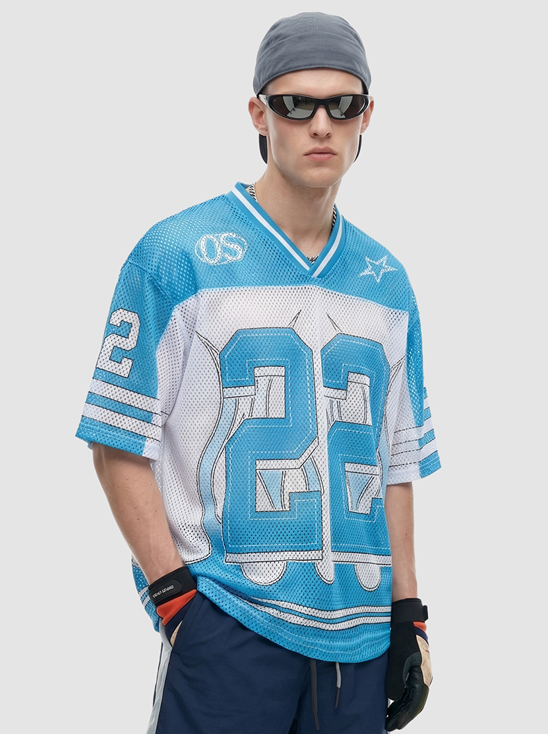 CapCabin “Eternity 22 Flame” Mesh Jersey T-Shirt
