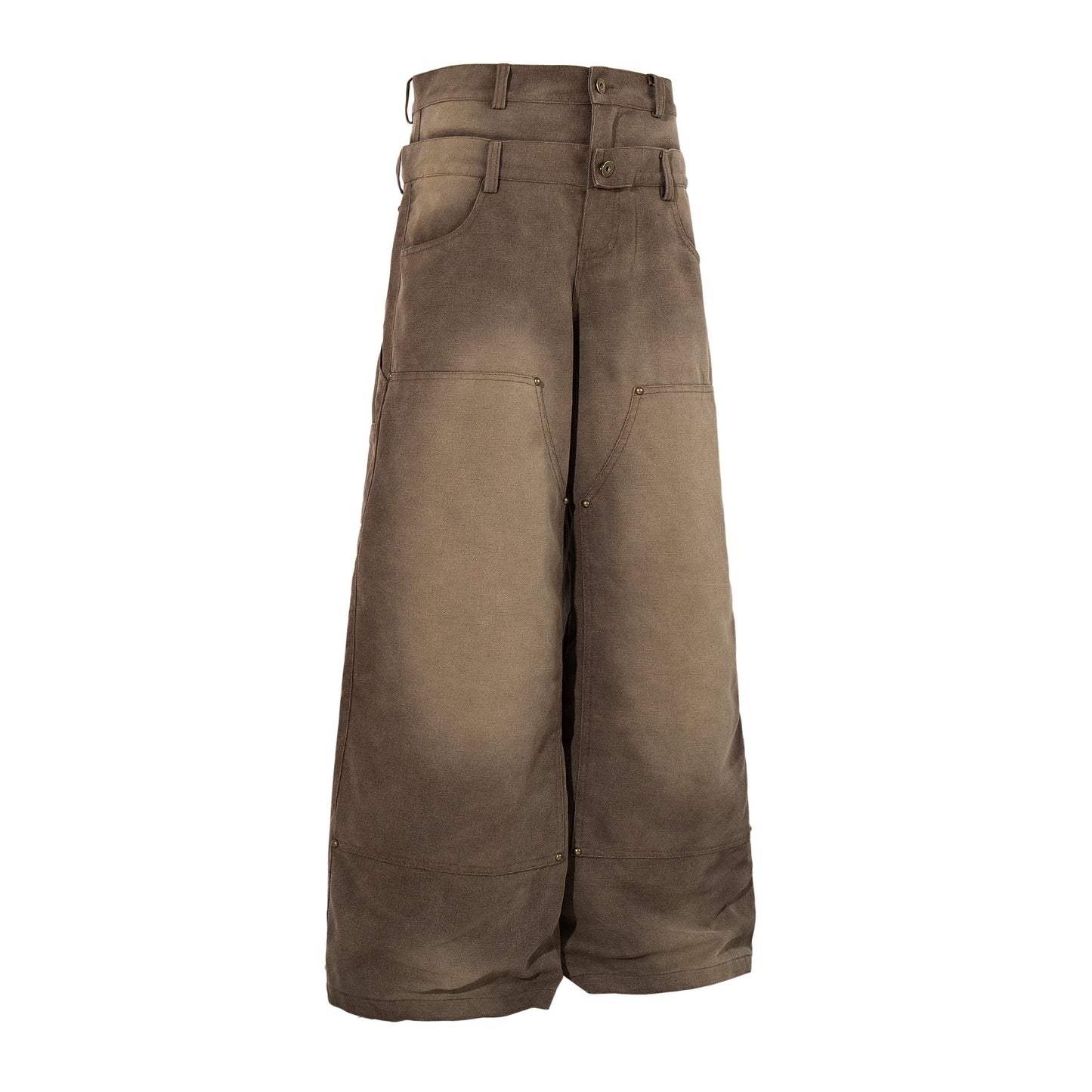 CapCabin Vintage Utility Wide-Leg Pants