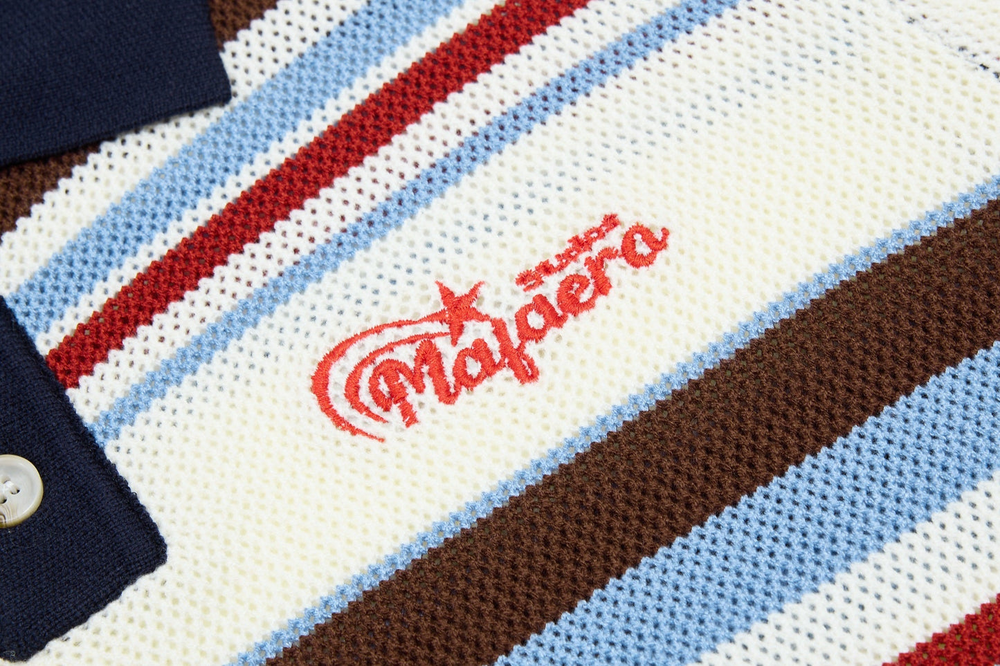 CapCabin “Retro Stripe Knit Polo”