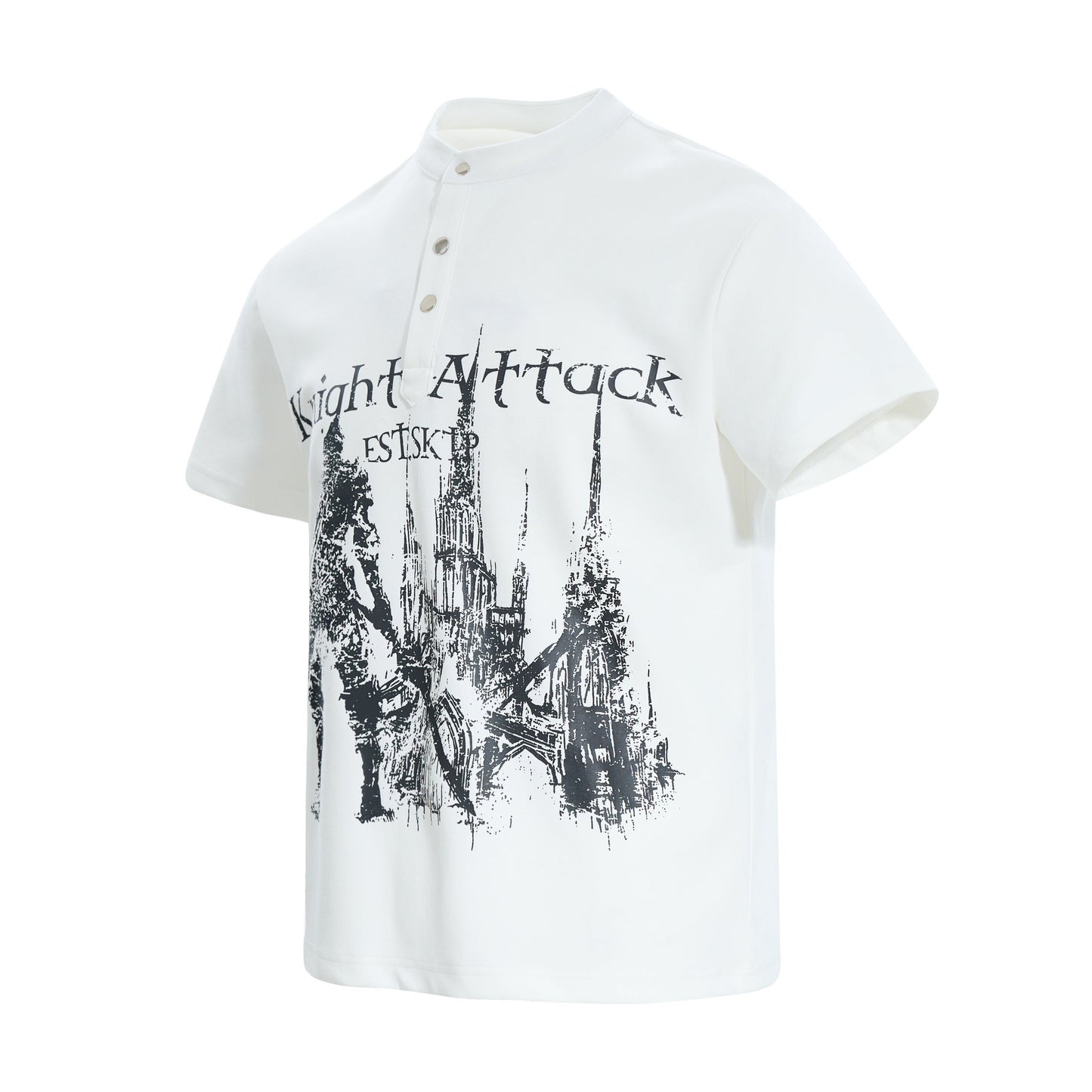 CapCabin “Knight Attack Graphic Polo Tee”