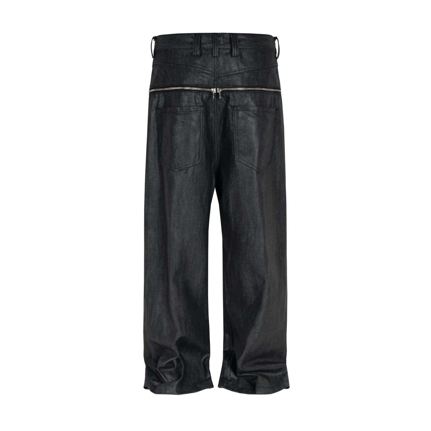 CapCabin Double Waist Denim Pants