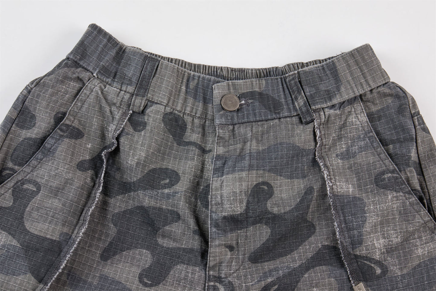 CapCabin Dark Camo Wide-Leg Pants