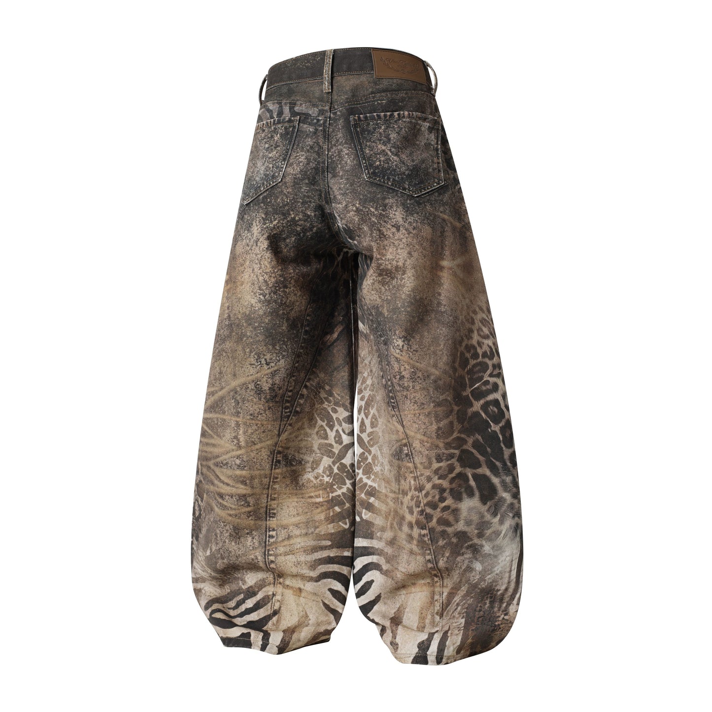 CapCabin “Savage Pattern Balloon Jeans”