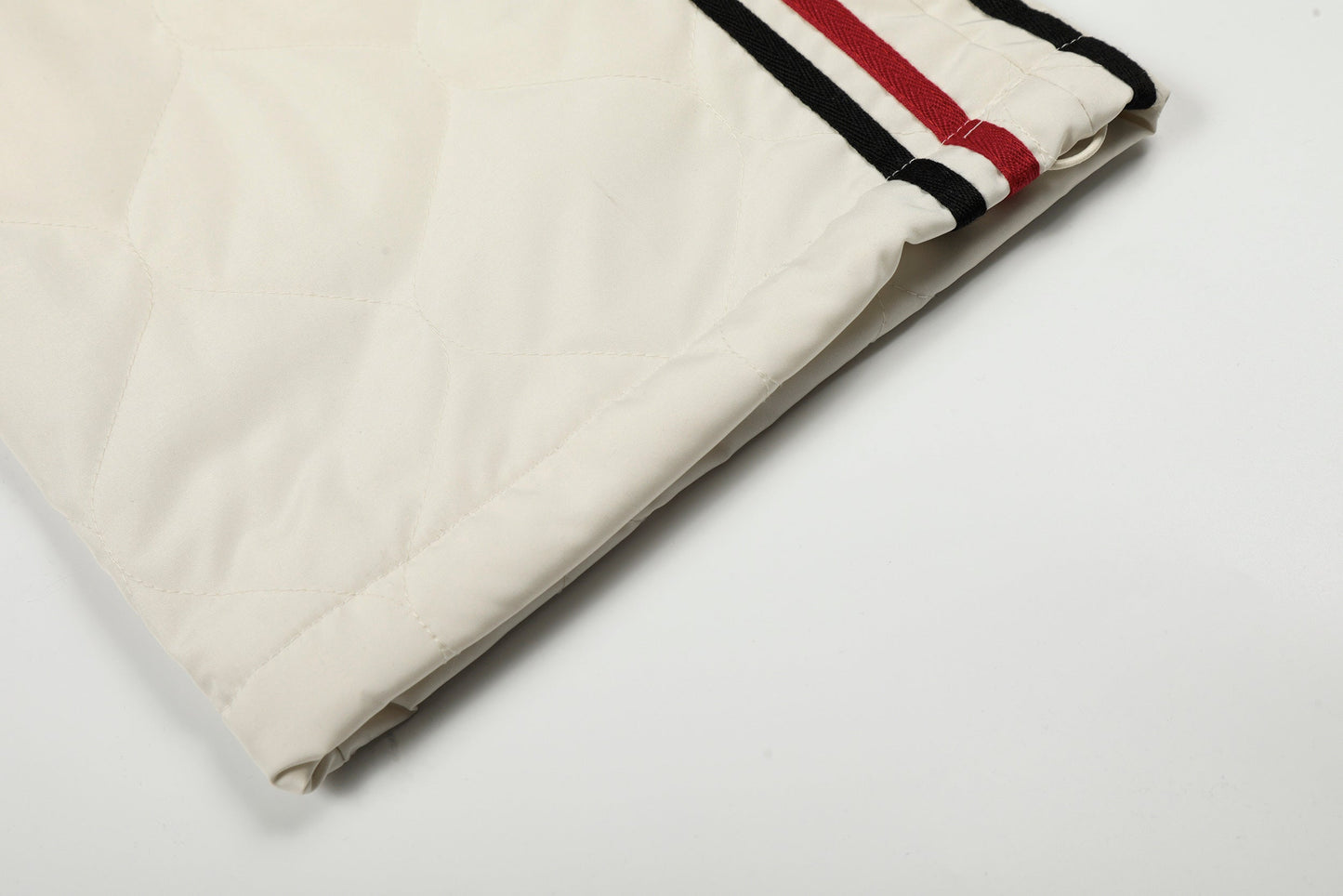 CapCabin Quilted Track Wide-Leg Pants