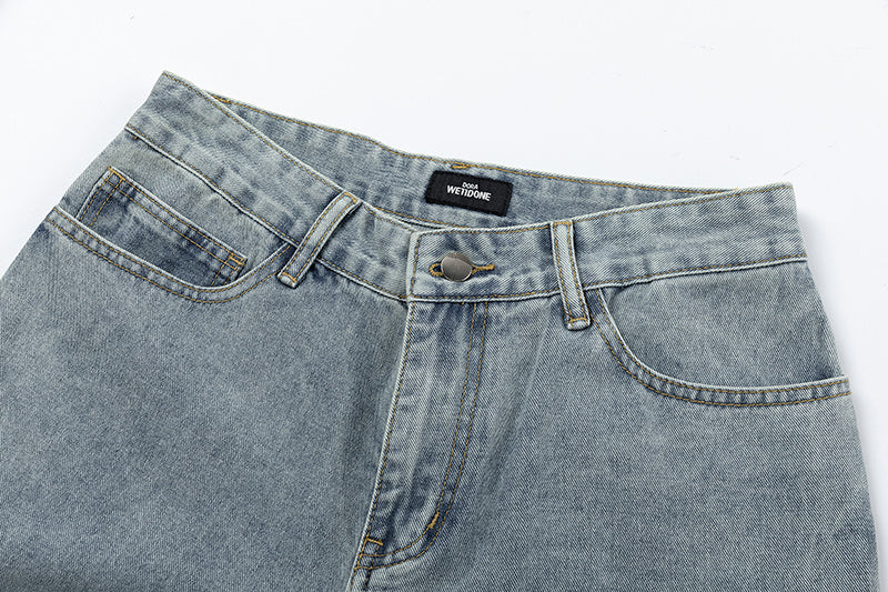 WELLDONE Washed Straight-Leg Jeans
