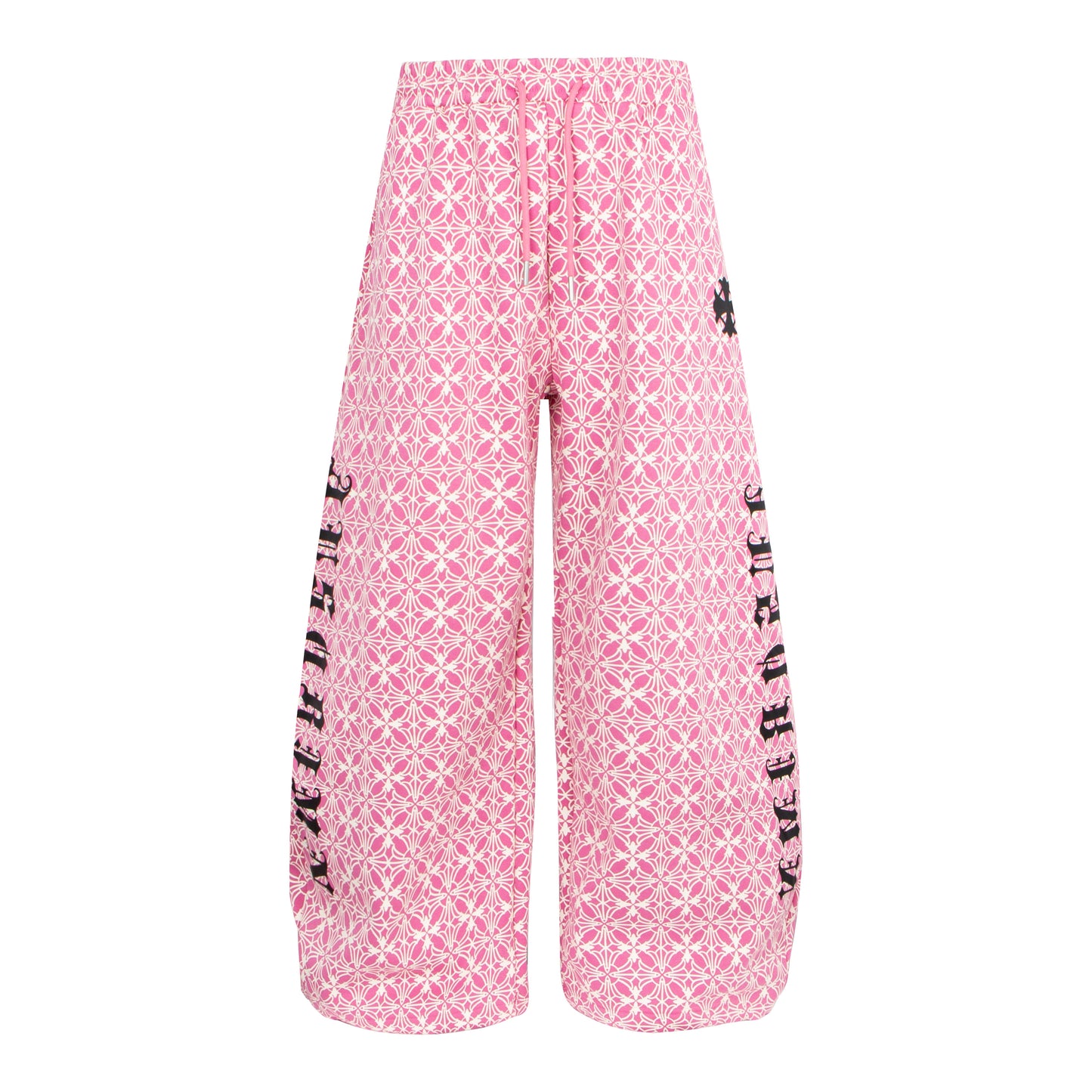 CapCabin All-Over Pattern Graphic Wide-Leg Pants