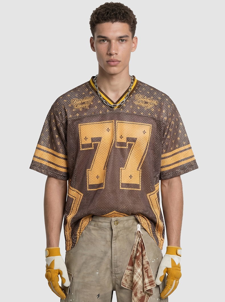CapCabin “Retro Star 77” Mesh Jersey T-Shirt