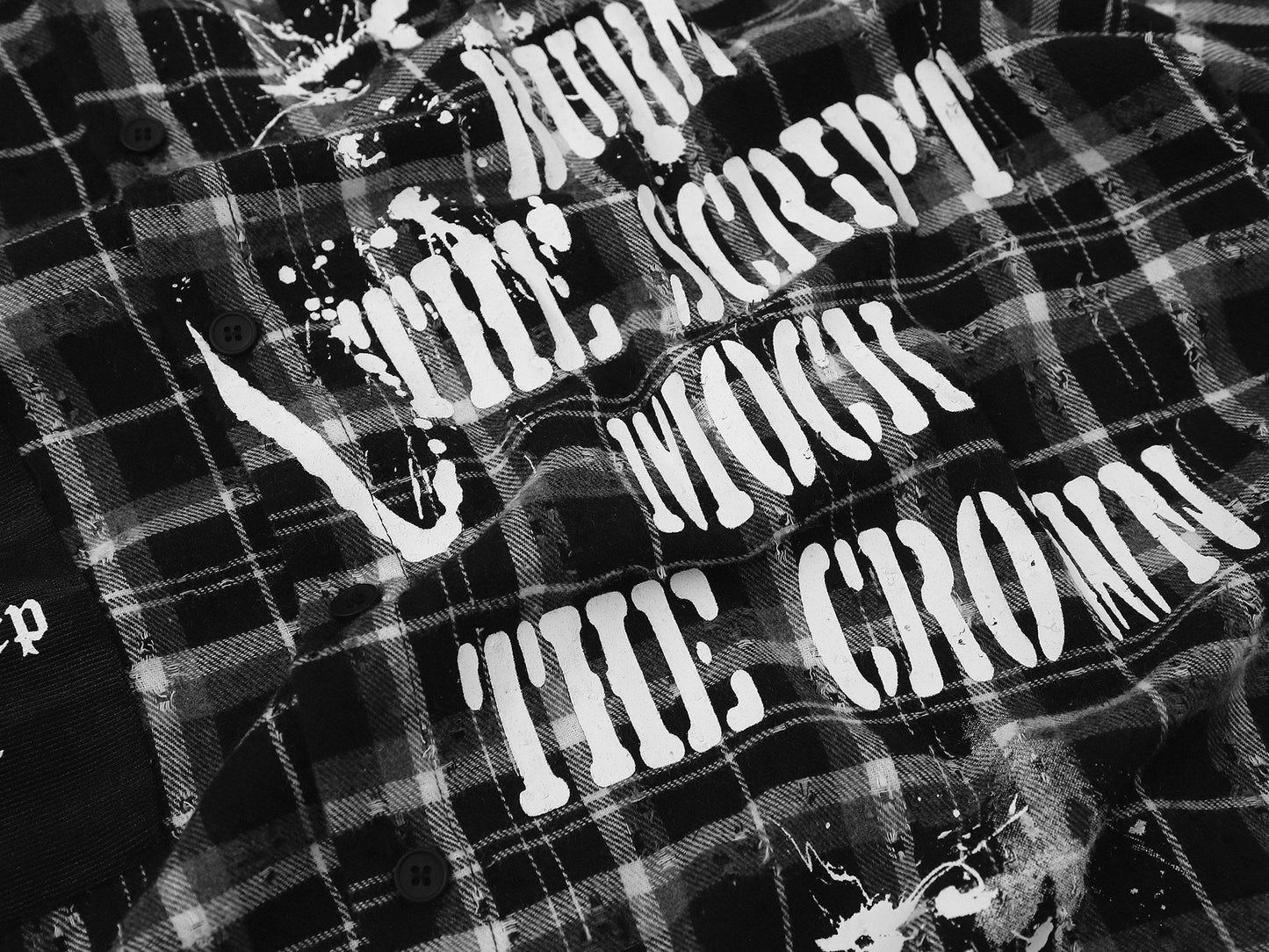 CapCabin “Burn The Script” Plaid Shirt