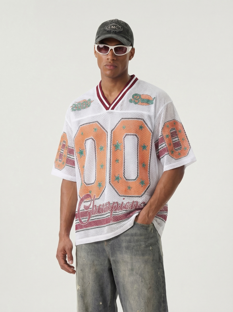 CapCabin “Champions 00” Mesh Jersey T-Shirt