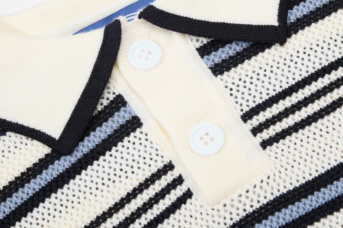 CapCabin “Retro Stripe Knit Polo”