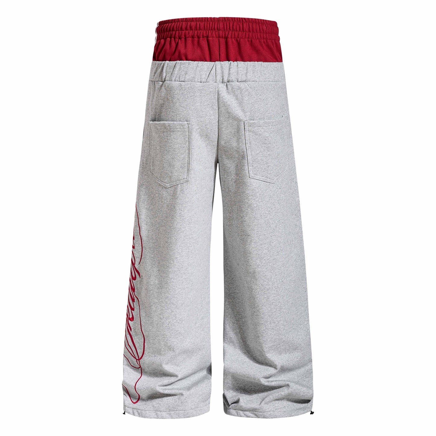 CapCabin “Varsity Crest Wide-Leg Sweatpants”