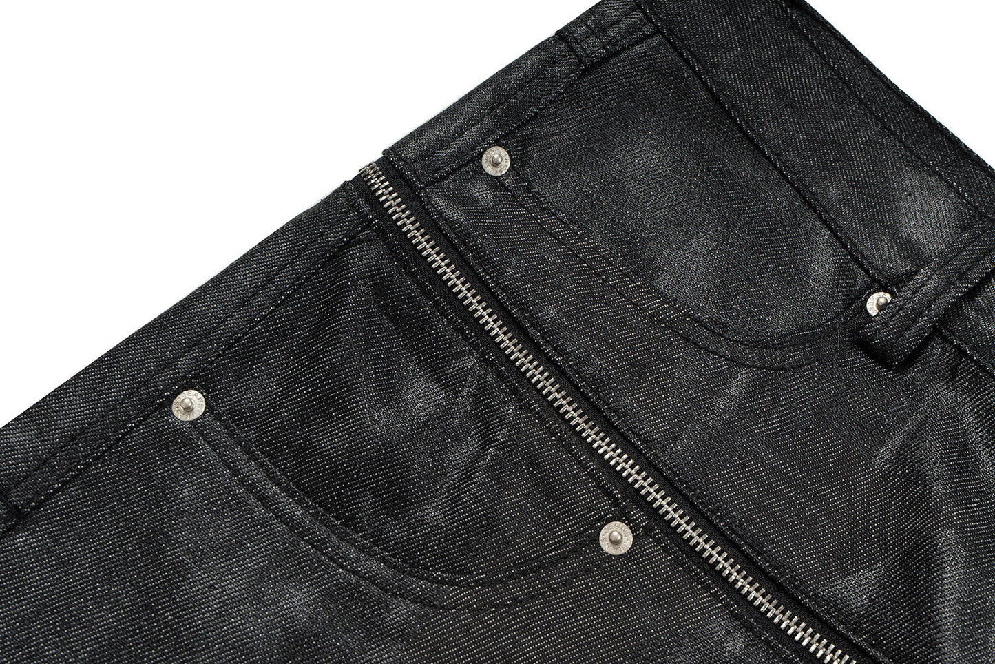 CapCabin Double Waist Denim Pants