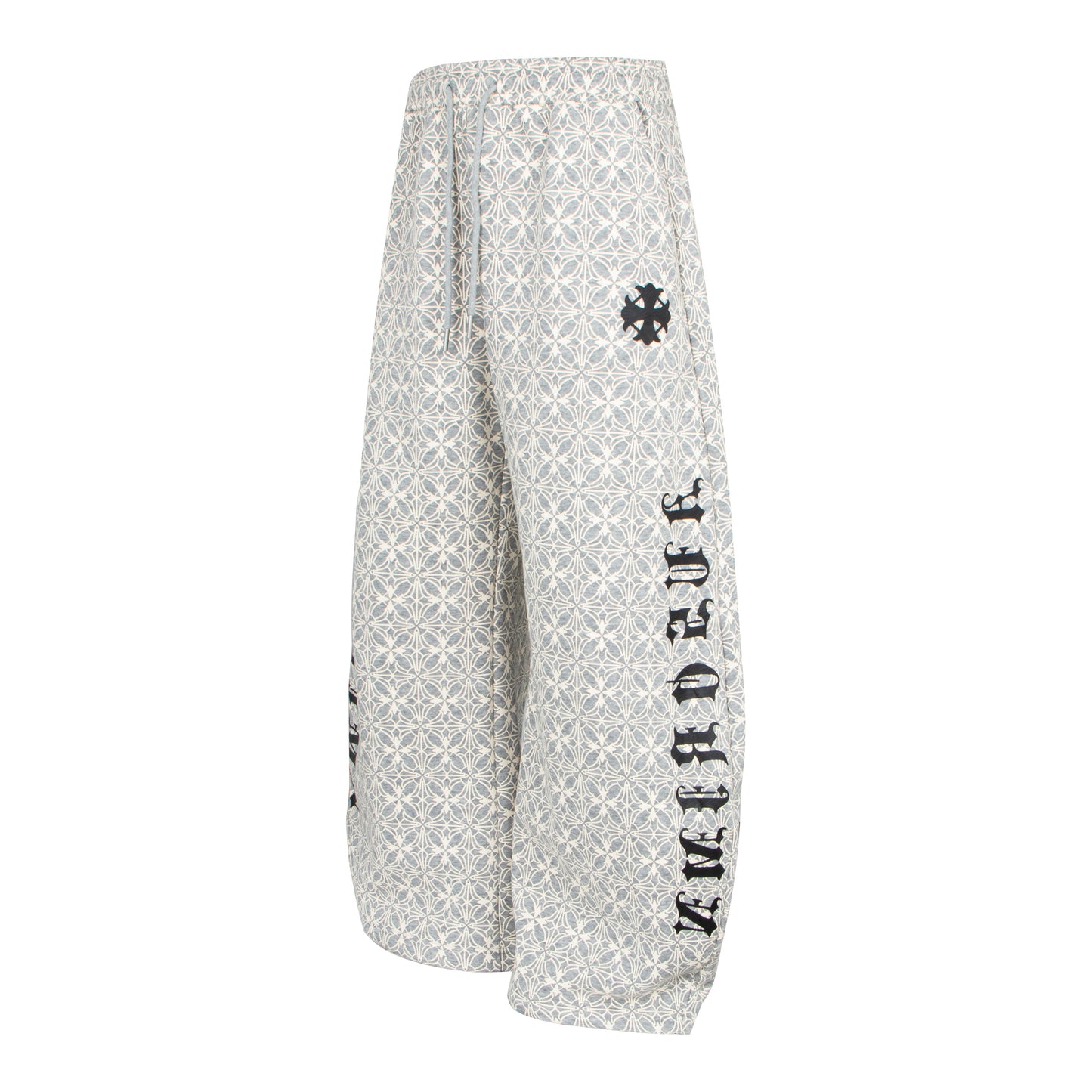 CapCabin All-Over Pattern Graphic Wide-Leg Pants