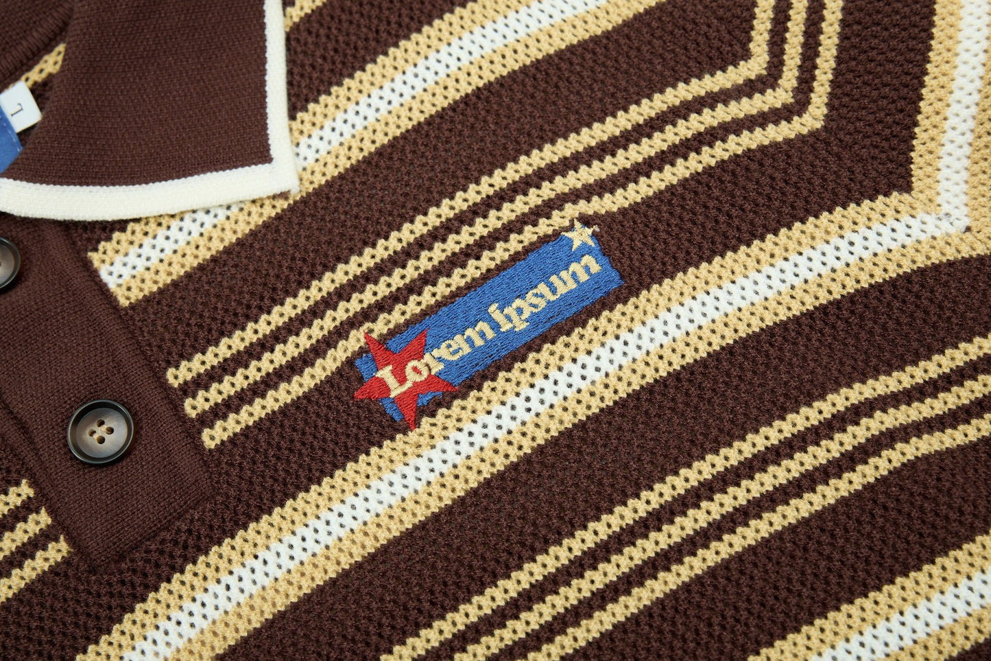 CapCabin “Retro Stripe Knit Polo”