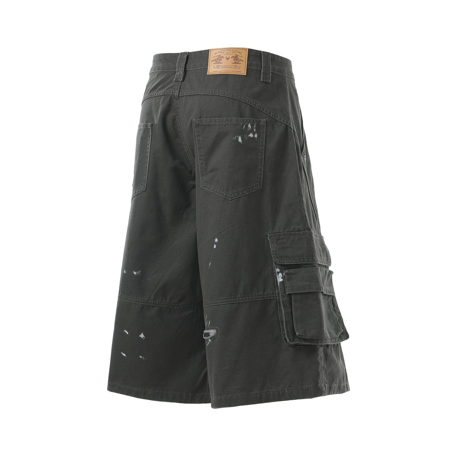 CapCabin “Distressed Utility Cargo Shorts”