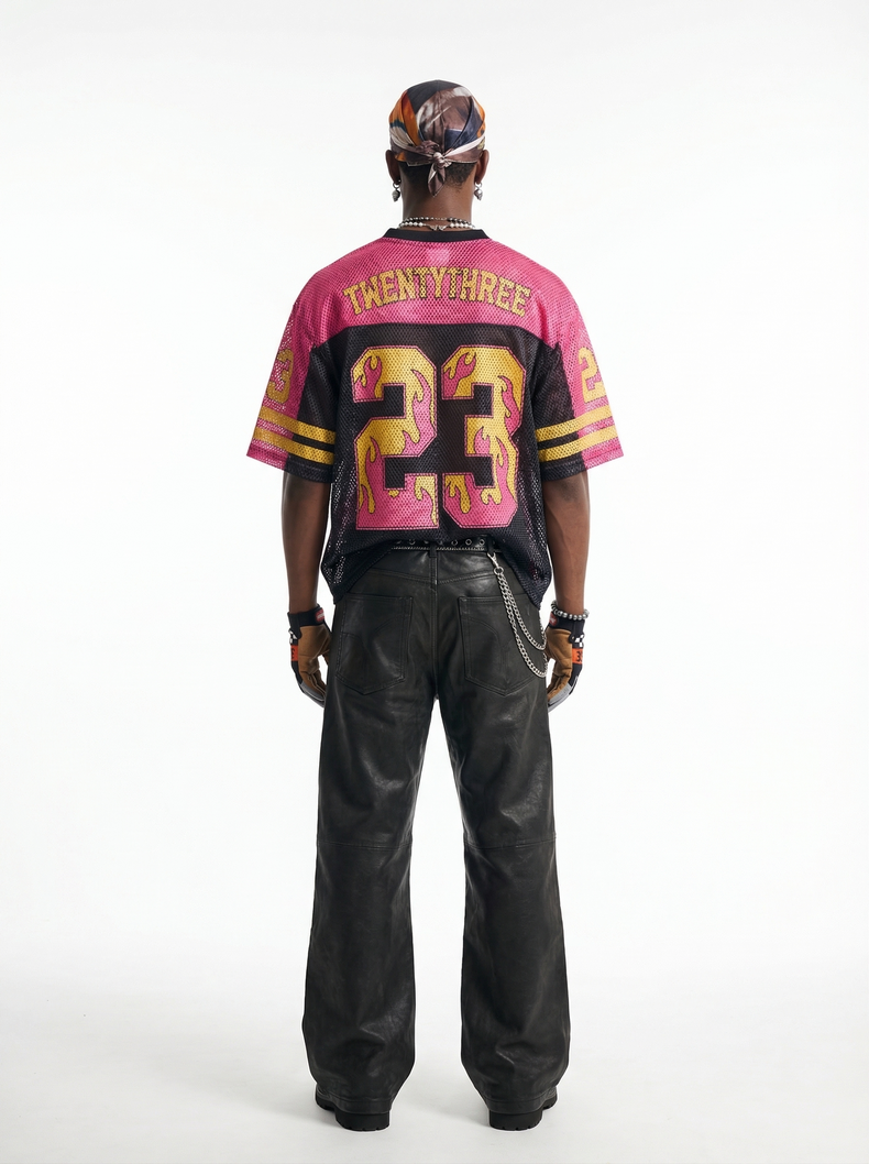 CapCabin “Flame 23” Mesh Jersey T-Shirt