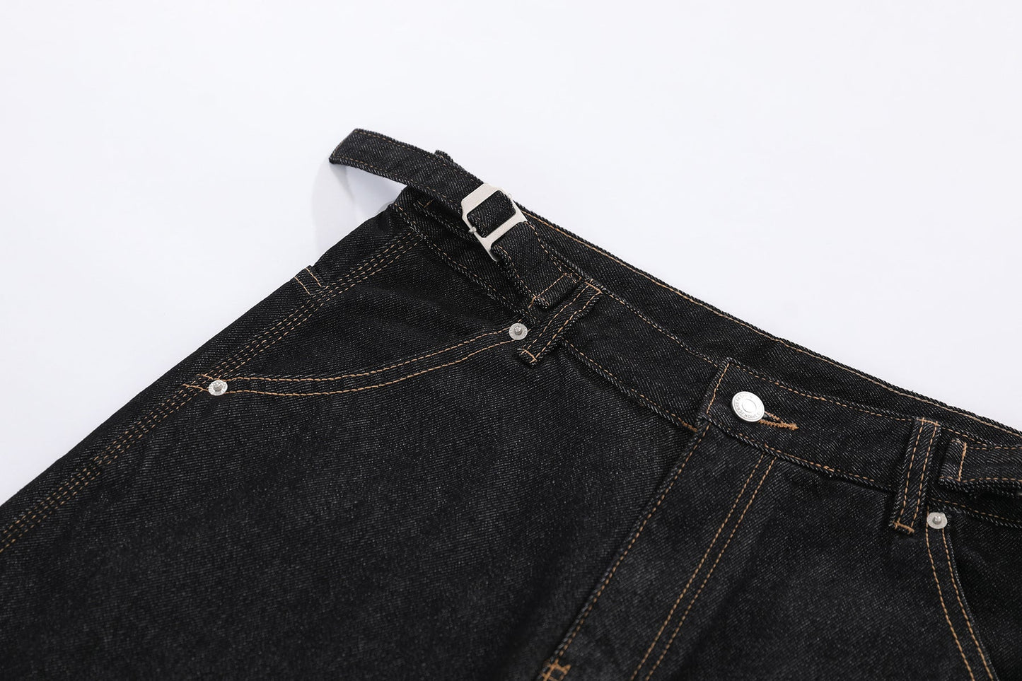 CapCabin “Raw Edge Denim Cargo Shorts”