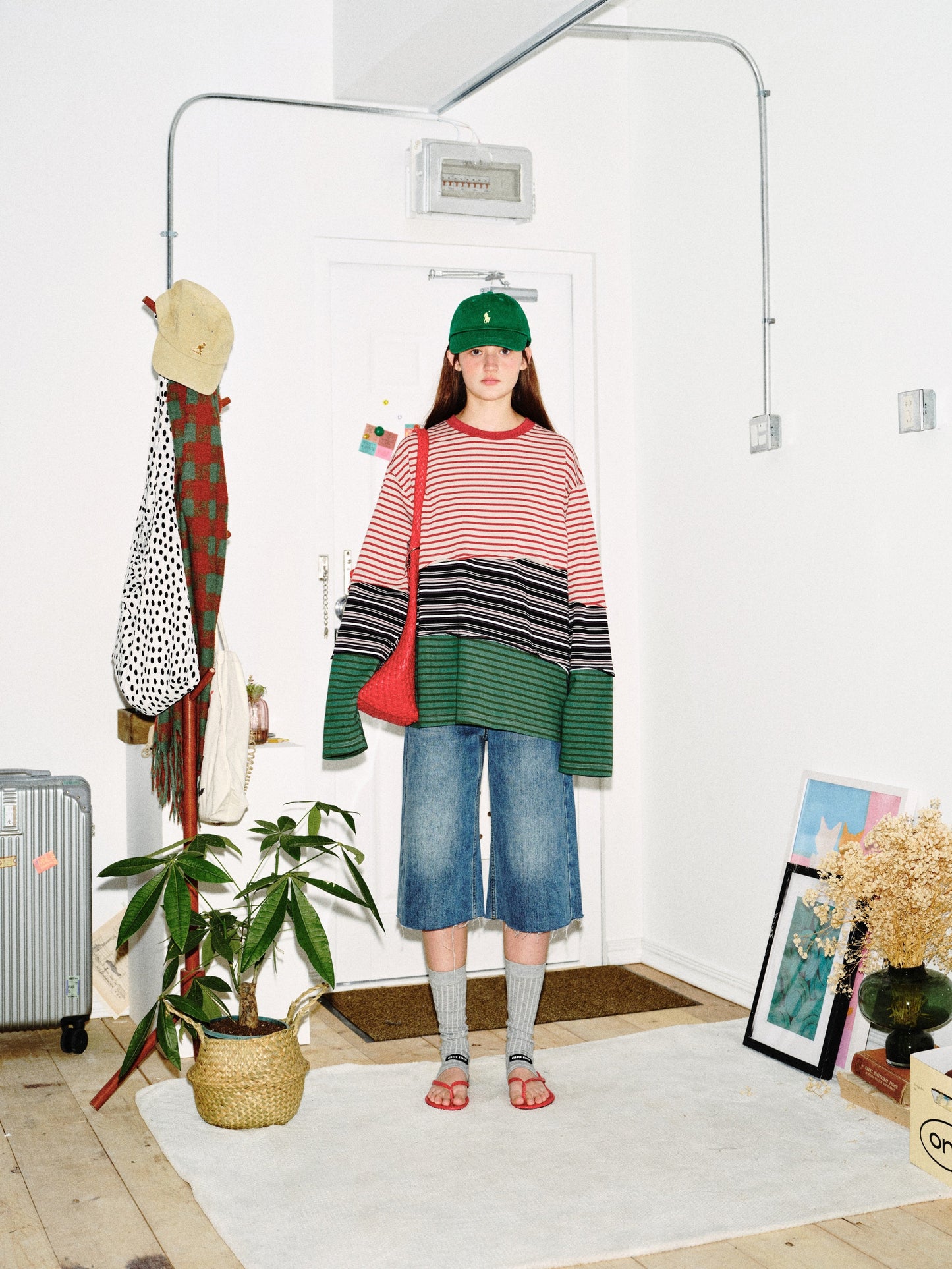 CapCabin Striped Long Sleeve Tee