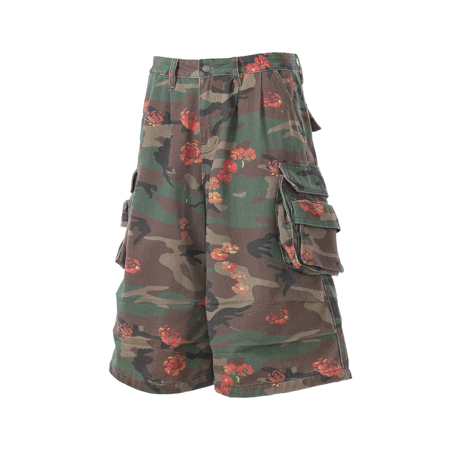 CapCabin “Floral Camo Cargo Shorts”