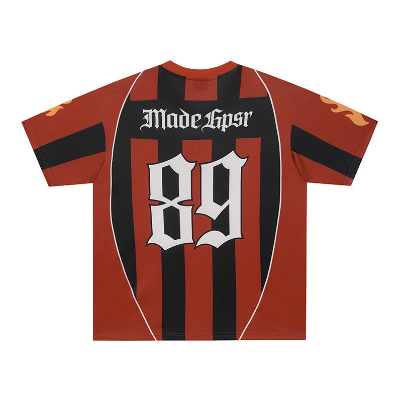 CapCabin Flame Stripe Number Performance Jersey