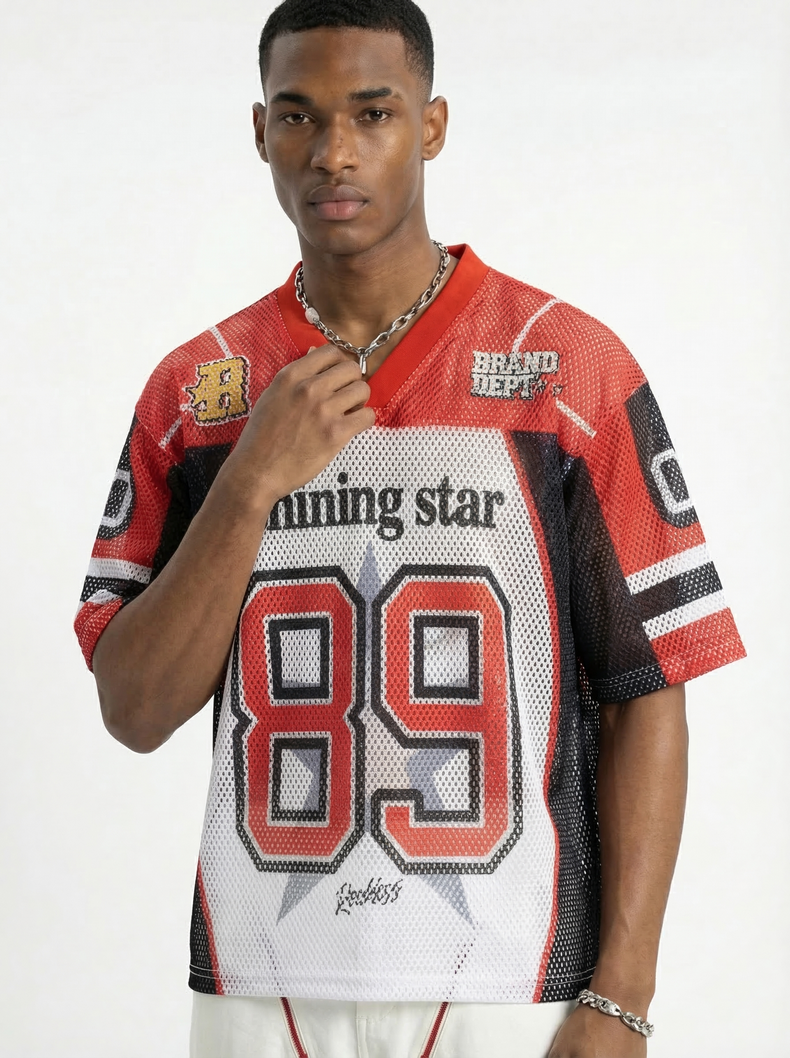 CapCabin “Shining Star 89” Mesh Jersey T-Shirt