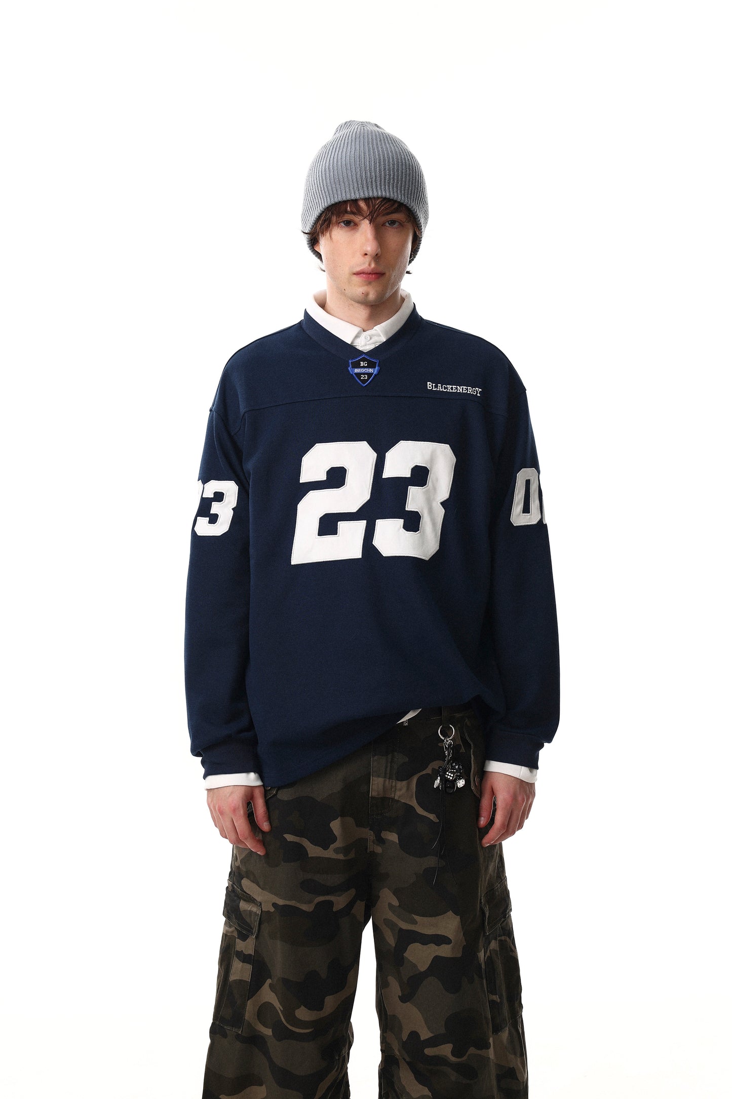 CapCabin Varsity Graphic Long Sleeve Tee