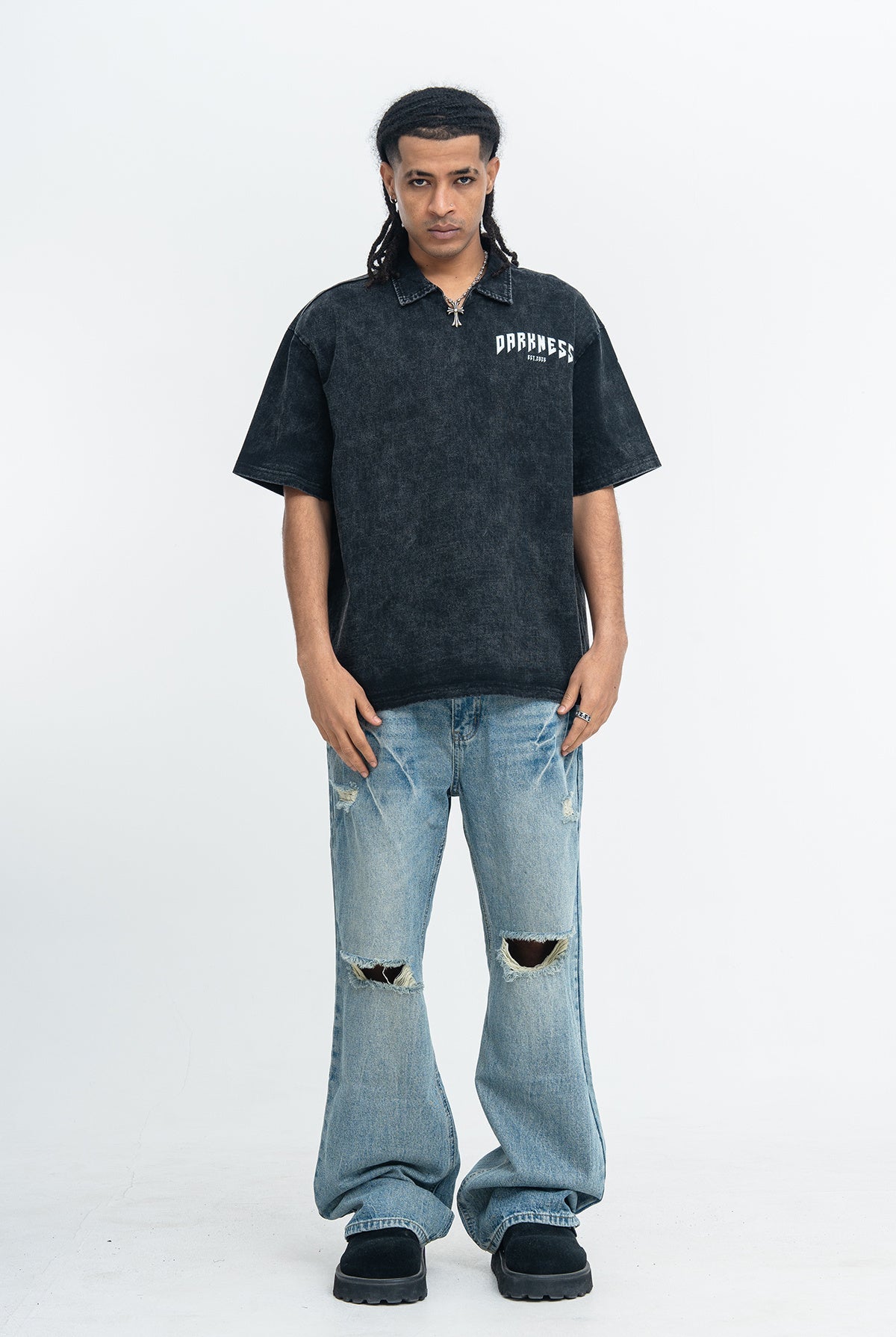 CapCabin “Darkness Spine” Graphic Shirt