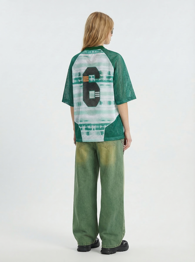 CapCabin “Varsity 6” Mesh Jersey T-Shirt