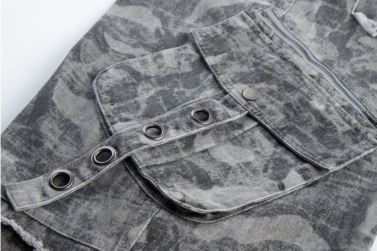 CapCabin Distressed Multi-Pocket Cargo Pants