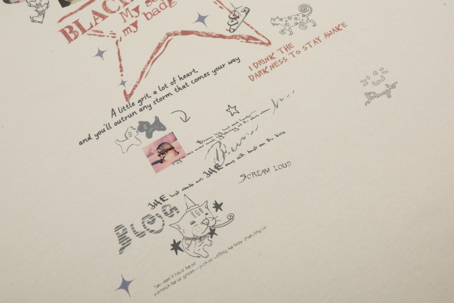 CapCabin “Star Script Graphic Tee”