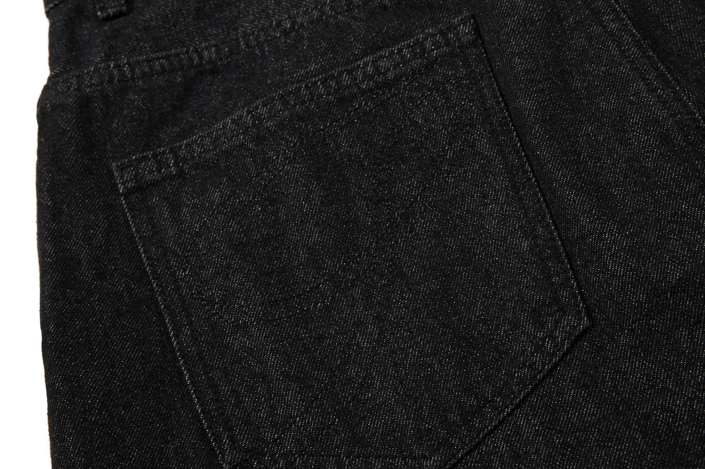CapCabin Asymmetric Button Denim Shorts