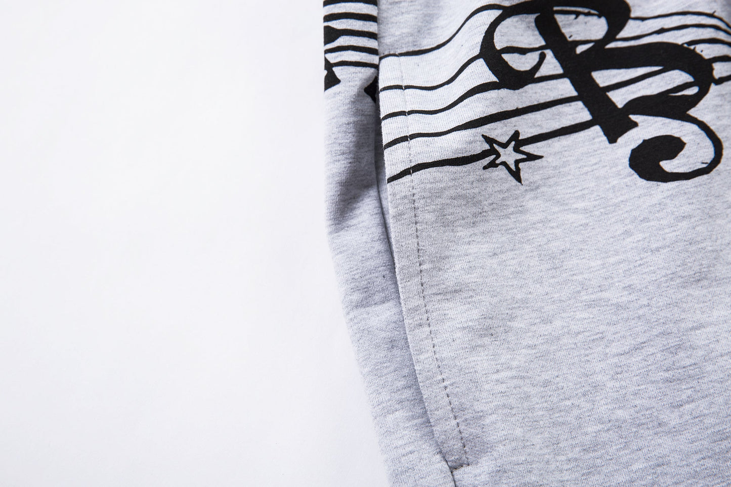 CapCabin Music Graphic Wide-Leg Sweatpants