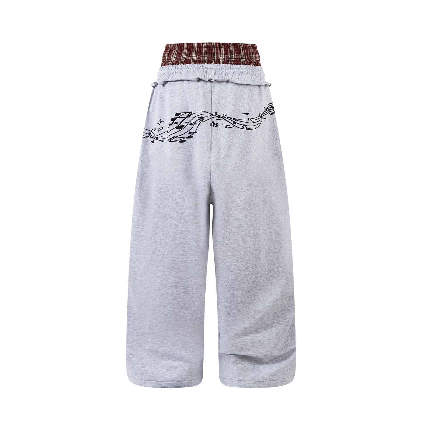 CapCabin Music Graphic Wide-Leg Sweatpants