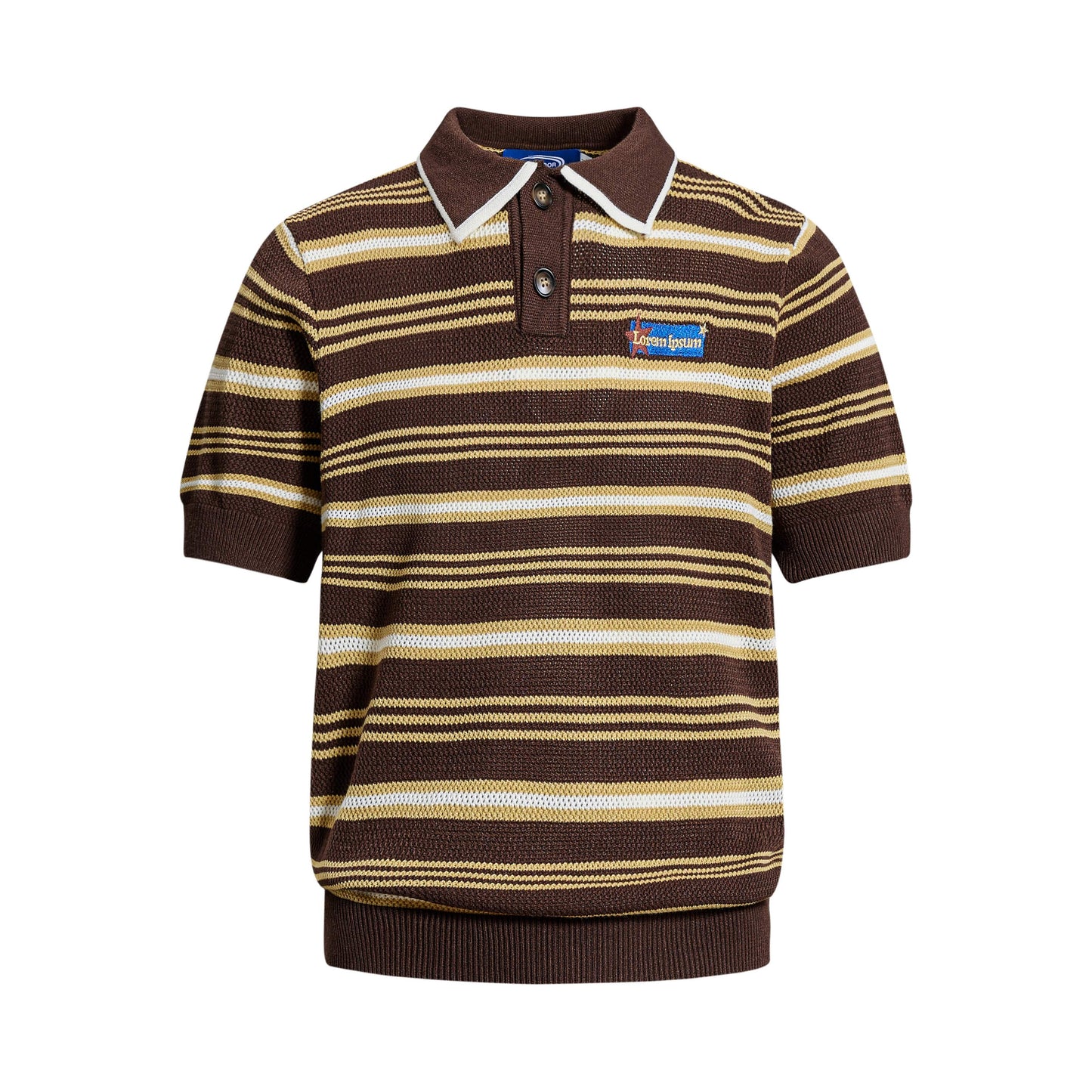 CapCabin “Retro Stripe Knit Polo”