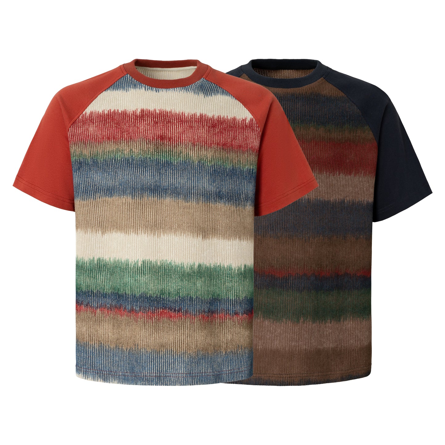 CapCabin Gradient Stripe Raglan Tee