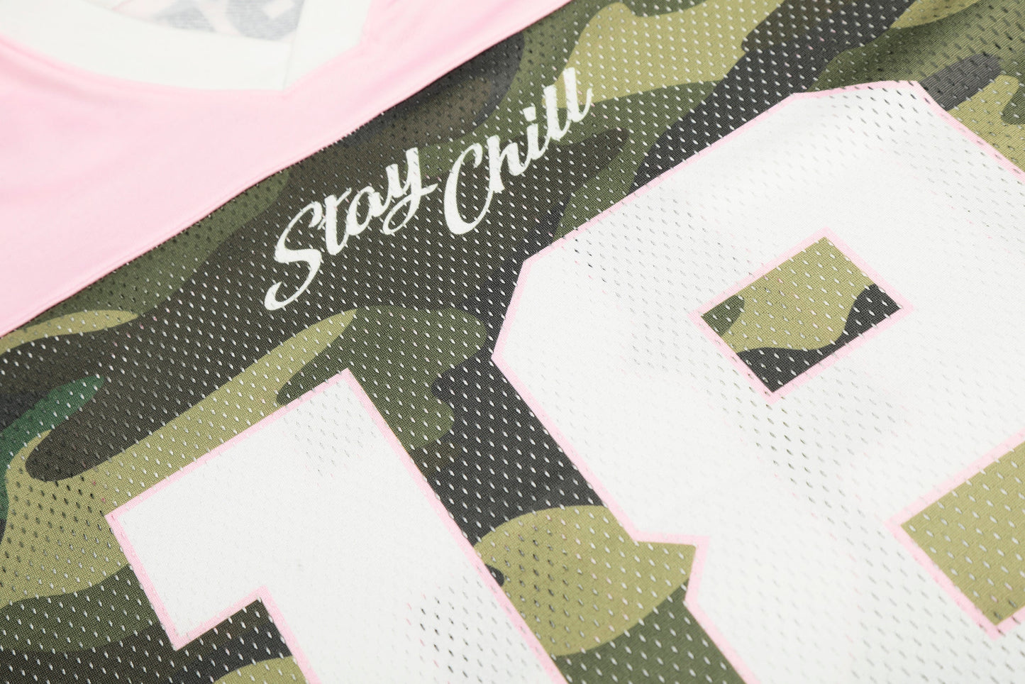 CapCabin Pink Camo “18” Mesh Jersey