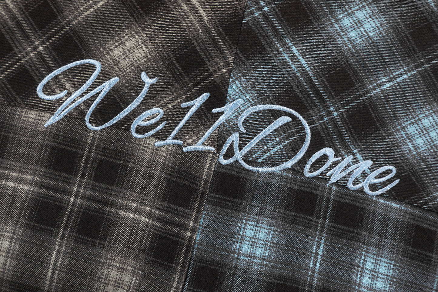 WELLDONE Split Plaid Overshirt