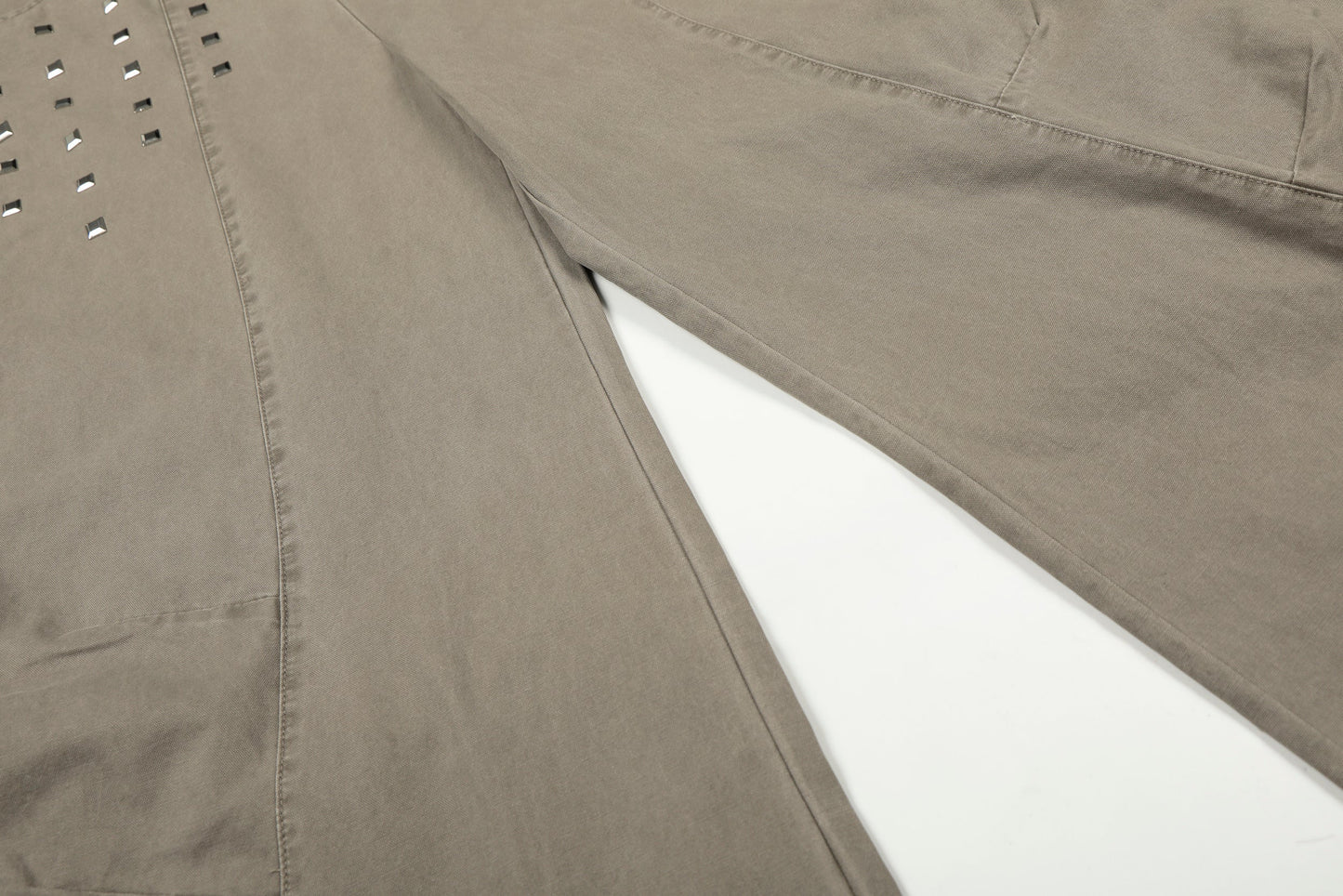 CapCabin Stud Detail Wide-Leg Pants
